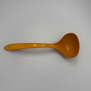 Vintage Hutzler Lopol Orange Melamine Soup Ladle No 705 Retro Kitchen Utensil